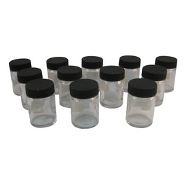 Badger Air-Brush Co. 50-0052B 3/4-Ounce Jar and Cover, Box of 12,Black