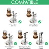 Linkidea Razor Holder Stand, Stainless Steel Shaving Brush Holder with