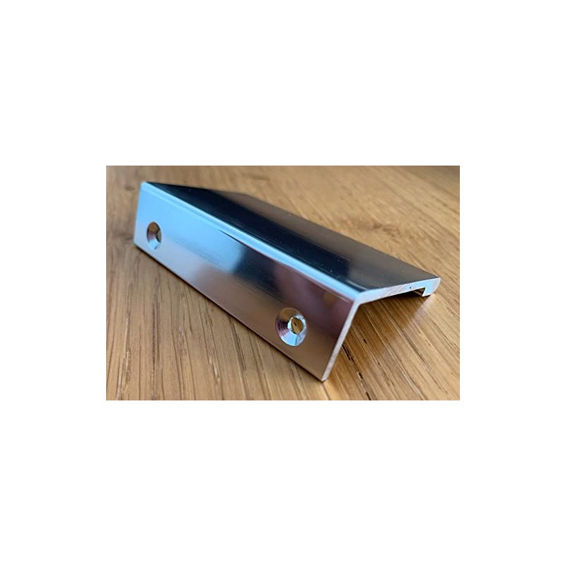 Häfele Furniture Handles Polished Chrome Aluminum 124.02 - A =2.7"