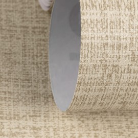 TANONE 23.6" W X118 L Linen Wallpaper Update Vinyl Self-Adhesive Peel and Stick DIY Wallpaper Faux Grasscloth Solid Color Wall Paper Decorate Furniture Bedroom