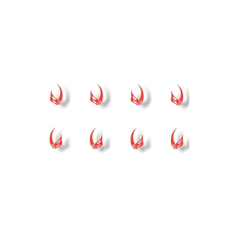 Mini MUDHORN Logo Vinyl Decal Sticker 8-Pack - 1" Small