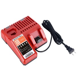 TONAMO 12-18V Multi Voltage Battery Charger Compatible with Milwaukee Batteries Chargers M12 & for M18, 48-11-1812 48-11-1850 48-11-1828