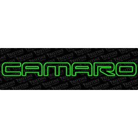 Camaro Outline Decal 4" x 40" by Pristine Signs & Graphics LLC (Lime Green)