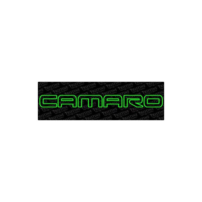 Camaro Outline Decal 4" x 40" by Pristine Signs &