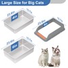 Yoochee Stainless Steel Sifting Litter Box with Lid, Large Sifting