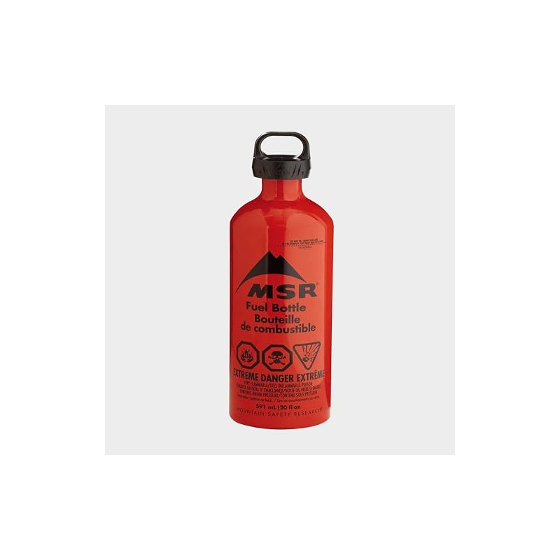 MSR MSR Fuel Bottle CRP Cap Volume 590 Red