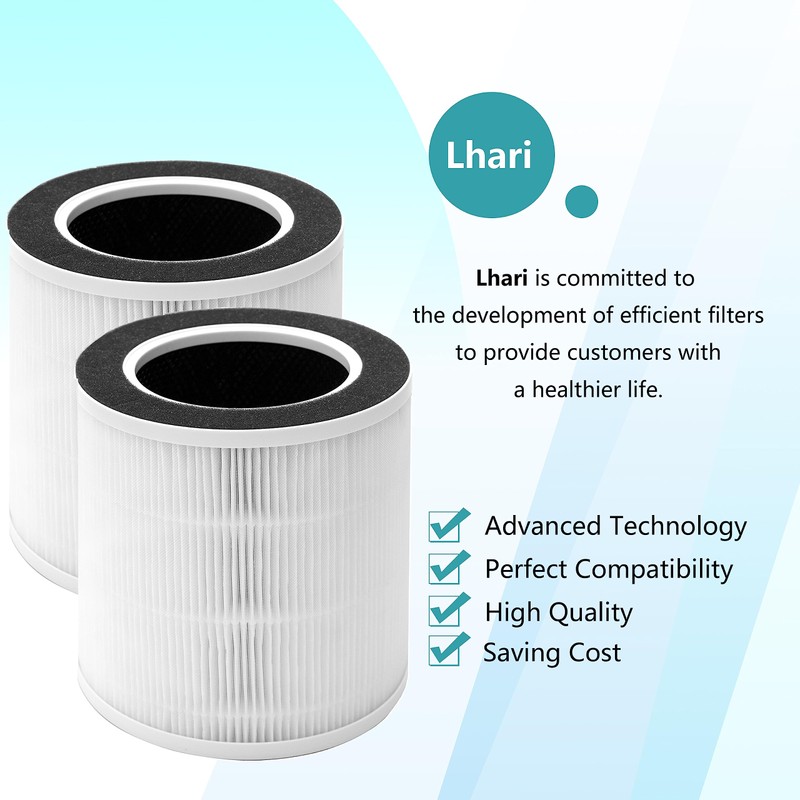 Lhari VK-6067B Filter Compatible with Vremi Air Purifier and HOKEKI