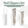 CVNRCLP Heavy Duty Nail Clippers Set with Catcher - Ultra