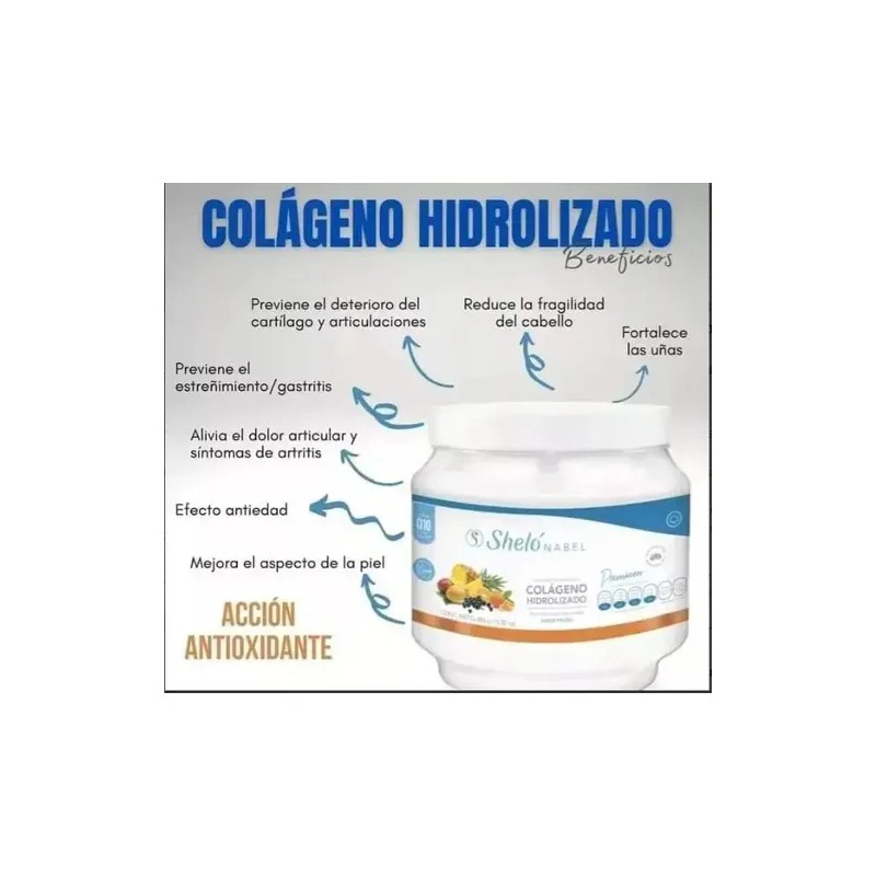 4 Colágeno Hidrolizado Premium Q10 Shelo Frutas Regalo
