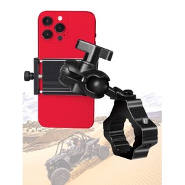 ZIDIYORUO - Soporte para teléfono UTV, soporte para teléfono SXS en barra de jaula de 1.7 a 2 pulgadas, se adapta a dispositivos inteligentes de 4.7 a 7.8 pulgadas. Diseño estable y fuerte para UTV