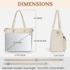 Dakuly Canvas Travel Tote Bags For Women Waterproof Large Work