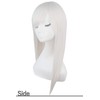 Fujitatsu LML60-OW-063 Wig, Cosplay, Full Wig, Long, Straight, White, Gray