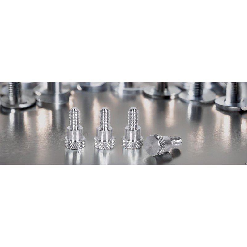 PrecisionGeek Aluminium Knurled Screws M5 x 10 mm L-20 mm