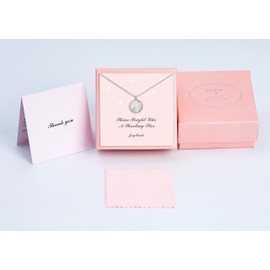 JoyMade Summer Jewelry Necklace – Real Pearl Moon Star, Infinity, Shell Charms – Sterling Silver Gift for Women, Girls, Daughter, Sister – Birthday, Graduation, Christmas, Friendship