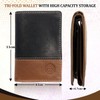 MOIRENTO, Trifold Wallet, RFID Blocking, 6 Credit Card Slots, Slim