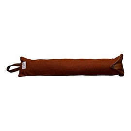 Classic Home Store Harris Tweed Draught Excluder 100% Pure Wool Door Window Draft Guard Cushion (Burnt Orange)