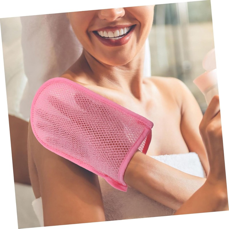 Hemobllo Guantes Exfoliantes de Baño 2 Piezas para Ducha y