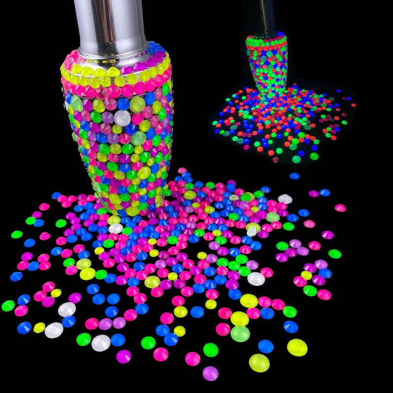 Flatback Glass Rhinestones,Bedazzler Gems Non Hotfix Crystal Rhinestones for Crafts