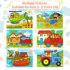 EDATOFLY 6 Sheets Puzzles for 3 Year Olds, Wooden Jigsaw