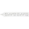 InLine® Power strip, white, 8-fold, 4xSchutzkontakt + 4xEuro, 1,5 m