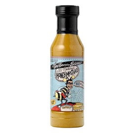 Torchbearer Sauces Honey Mustard Sauce, 12 Fl Oz - Mild, Sweet and Tangy - Combines Honey, Apple Cider Vinegar, Brown Sugar, Homemade Mustard - All Natural, Extract-Free, Made in USA