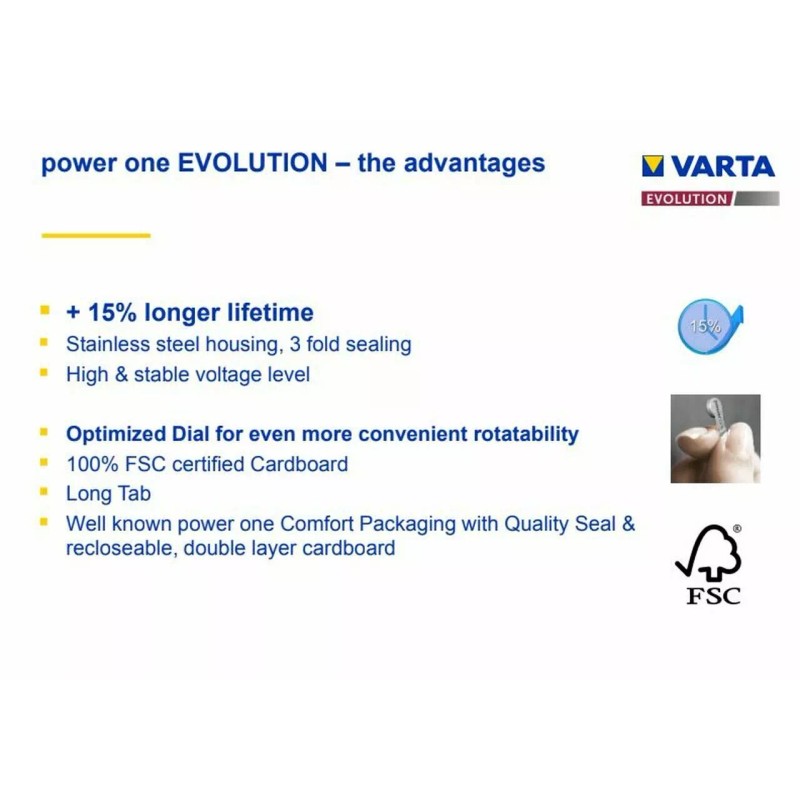 Power One EVOLUTION Size 312 Hearing Aid Batteries (60 Pack)
