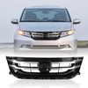 SWSD Front Grill For 2014-2017 Honda Odyssey Gloss Black Chrome