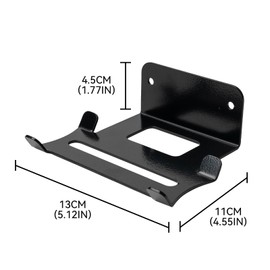 shinar Metal Wall Mount Compatible with JBL Tuner 2, JBL Essential 2 and JBL Flip 6/5 Holder Accessory Stand Compatible with JBL Tuner 2 with Cable Management (Black)