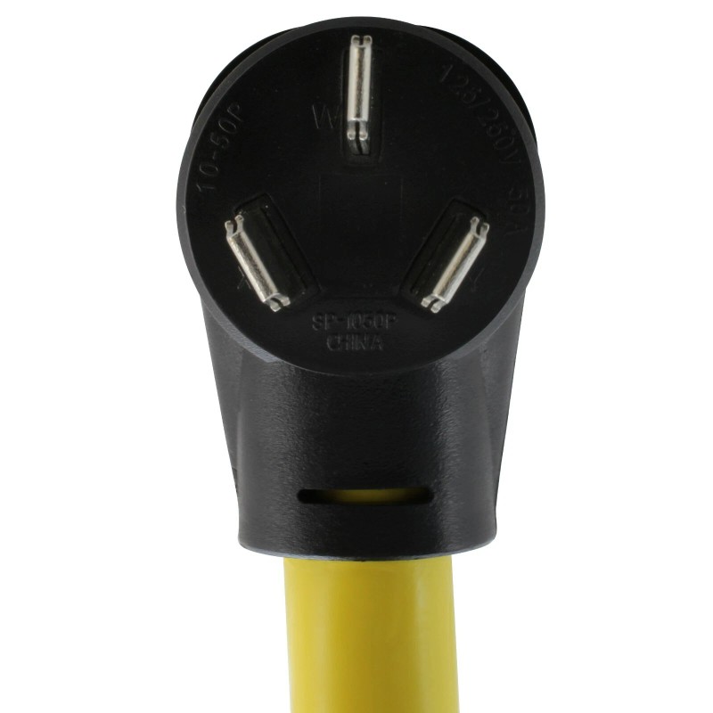 AC WORKS® 50 Amp NEMA 10-50P to NEMA 14-50R Flexible