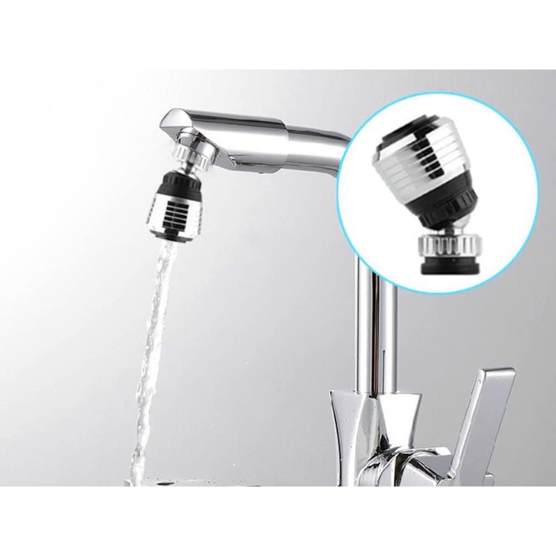 Faucet Aerator, Universal and Adjustable, Kitchen Tap Extension with 2