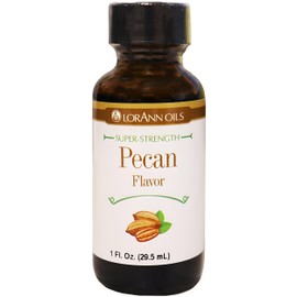 LorAnn Oils Super Strength Flavoring - Used For Candy Making, Flavoring Extracts, Baking, Hard Candy, and Flavor Oils - Bold, Natural Flavors 4X Stronger Than Extracts - Pecan, 1 fl oz