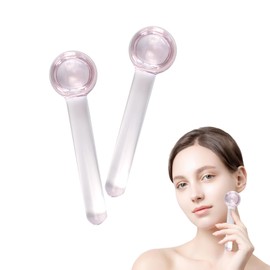 Sport Emblema Small Ice Globes for Face 2PCS– for Facials, Skin Tightening & Anti-Aging–Perfect Ice Globes for Reduction of Puffiness & Wrinkles of Face, Neck & Eyes–Pink and Blue (Light Pink)
