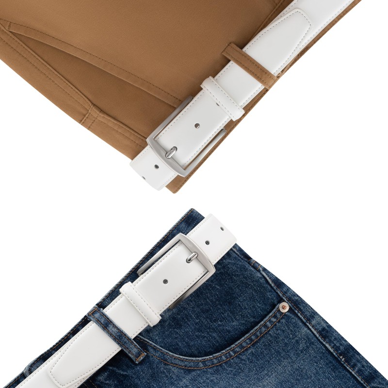 KM Legend Mens Leather Dress Belt for Work Business and