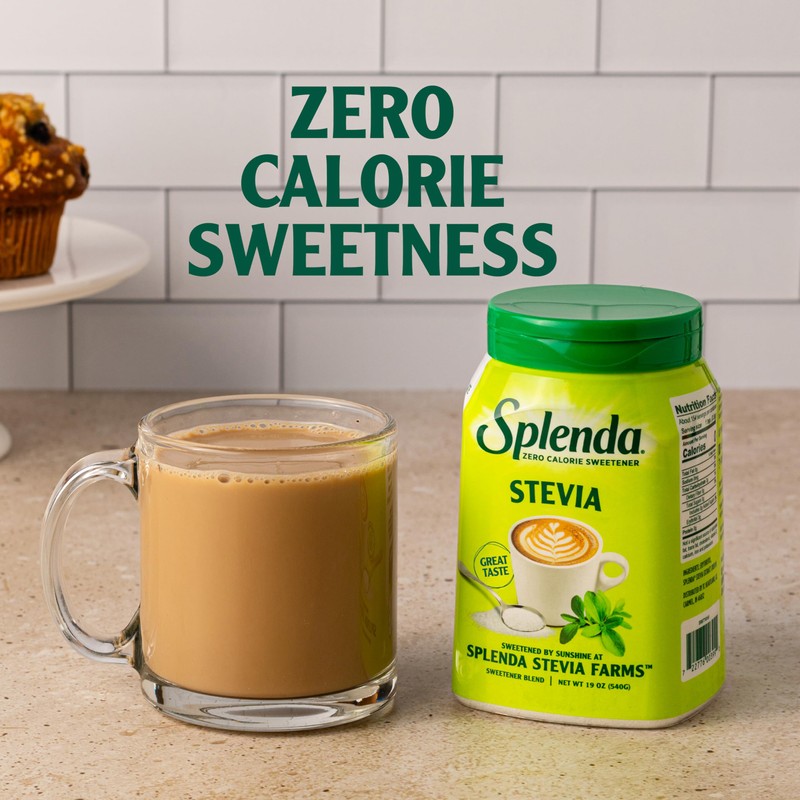 SPLENDA Stevia Zero Calorie Sweetener, Plant Based Sugar Substitute Granulated