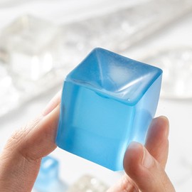 2Pcs Purple Ice Cube Squeezy Toys, Square 2026 New Ice Block Stress Relief Toys, Novelty and Gag Toys，