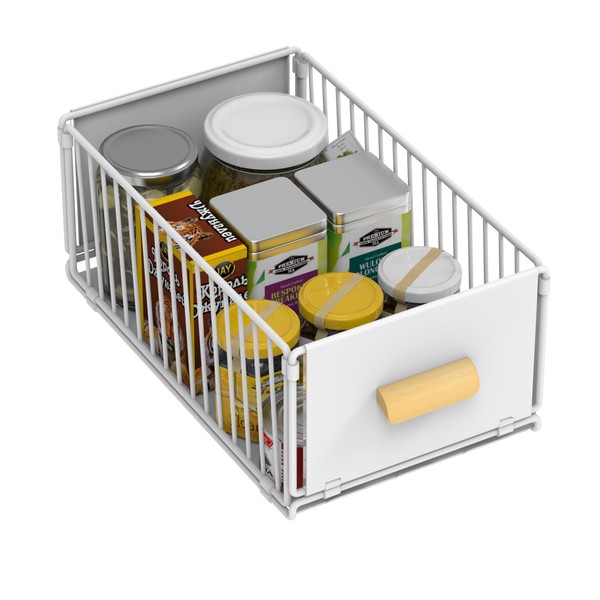 Pull out Cabinet Organizer Fixed with Adhesive Nano Film, Simple
