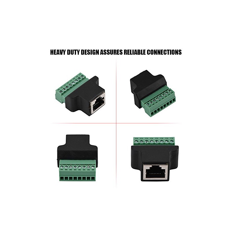 Sonew Terminal de Tornillo RJ45, Conector RJ45 Hembra de DVR