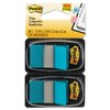 Post-it 680BB2 Standard Page Flags in Dispenser, Bright Blue, 100