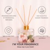 Reed Diffuser Set Rose Scent 3.38 Oz Reed Diffuser with