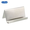 PATIKIL Business Card Holder, 2 Pack Brushed 304 Stainless Steel