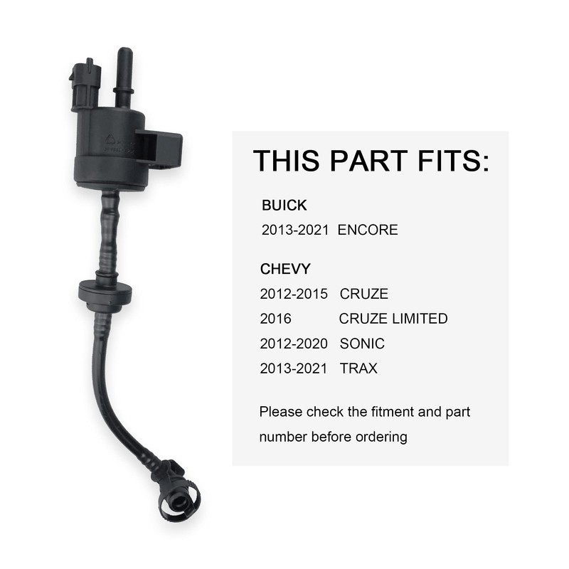 Vapor Canister Purge Valve Solenoid EVAP Purge Valve Solenoid Compatible