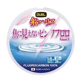 Duel Pink Floro Invisible-to-Fish Ship Harris Big Game 164.1 ft (50 m) No. 18