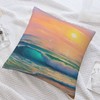 VARUN Landscape Blue Waves Beach Sunset Pillowcases Nature Ocean Seaside