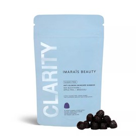 Imarais Beauty Clarity - Anti Blemish Gummies for Clear Skin, Vegan Skin Gummies with Sea Buckthorn & Broccoli Extract, Sugar Free Supplements for Acne & Breakout Control - 30 Count