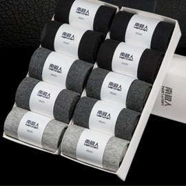 Men's Basic Simple Daily Mid-Calf Cotton Socks - 5 Pairs White 10ea