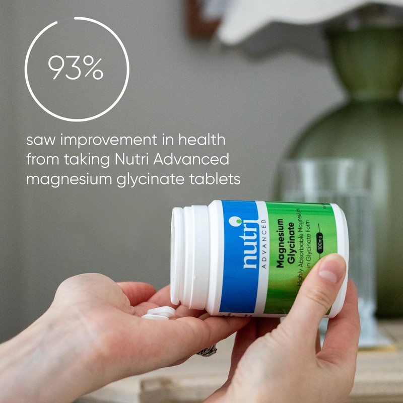 Nutri Advanced - Magnesium Glycinate 100mg High Strength Supplement -