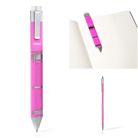 Gifts for Readers & Writers 3 in 1 Erasable Gel Pen and Bookmark Pink & Silver