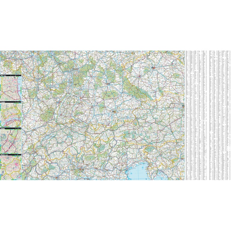 Philip's Germany & Netherlands Road Map (Philip's Sheet Maps)
