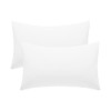 White Pillow Cases 2 Pack Hotel Quality Poly Cotton Pillowcases