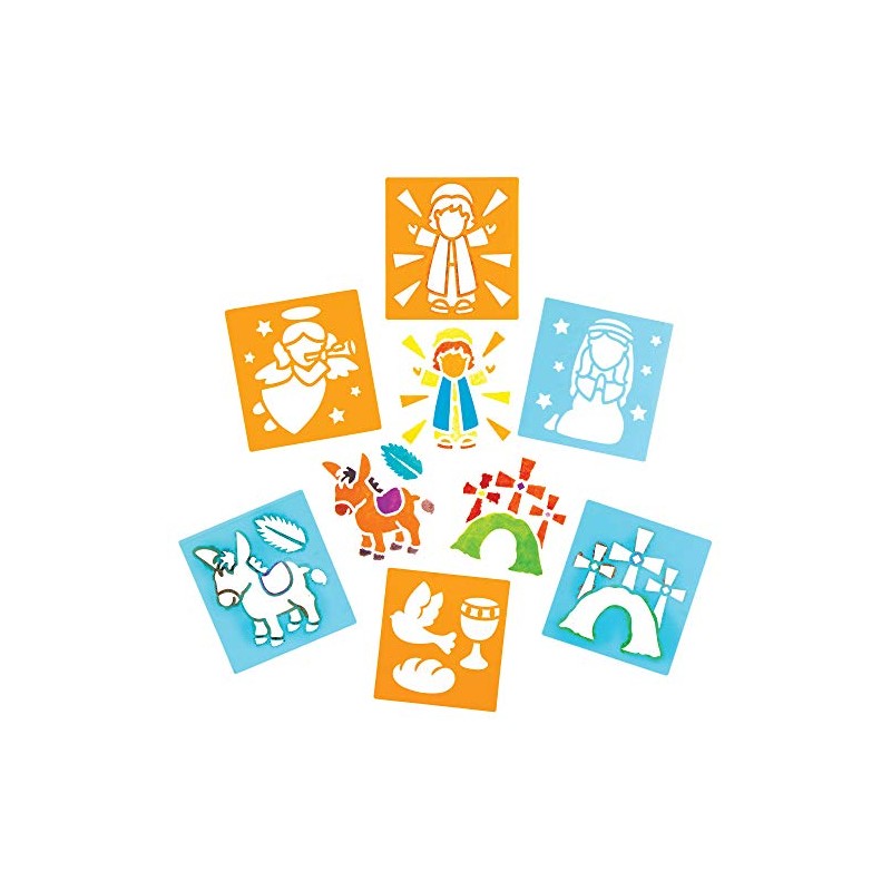 Baker Ross Holy Week Stencils - Pack of 6, Christian